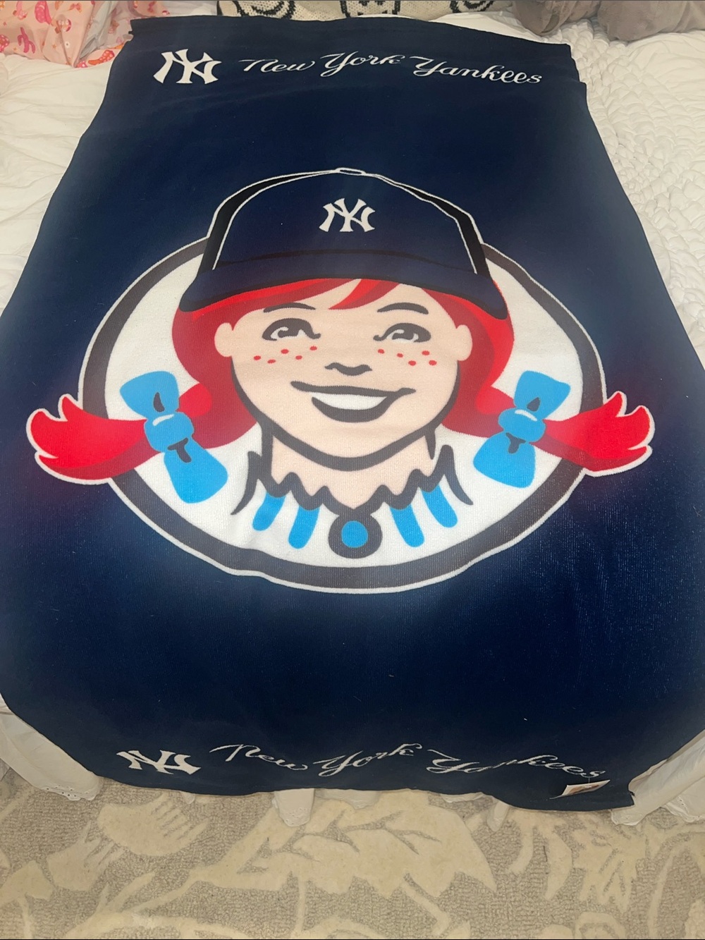 New York Yankees  Towel Wendy's Mashup Navy
